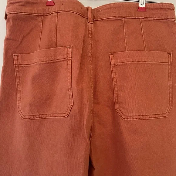 NWT Anthropologie Pilcro terra cotta cotton blend pants ( moving Sale) - Picture 5 of 5